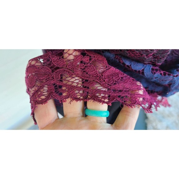 NWT Ultra Pink Sleeveless Floral Lace Top‎ Medium - Picture 5 of 5